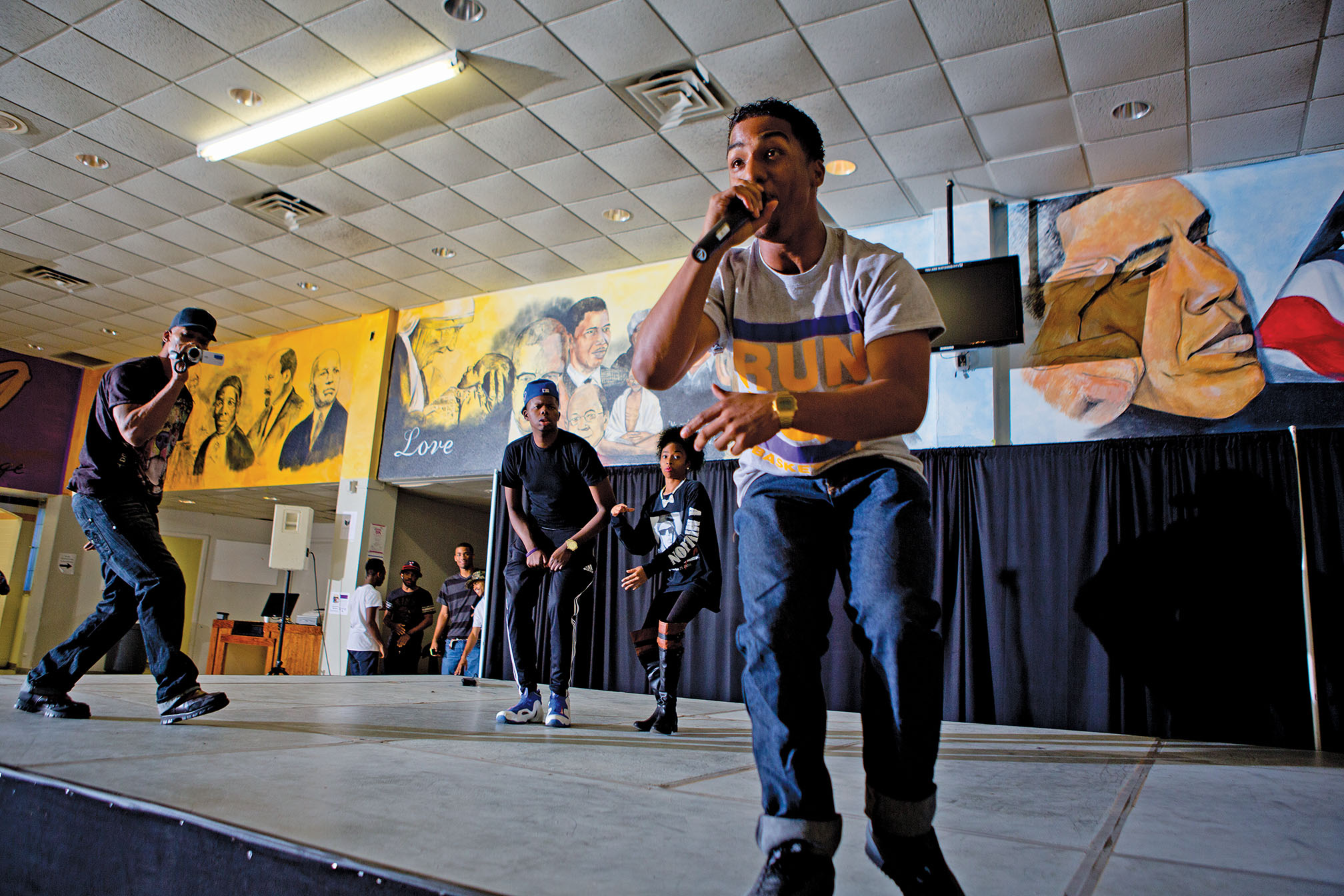 Lee is unquestionably a serious student, but his talents don’t end in the classroom. In fact, rapping as “K-Rocz,” he brought down the house at the college’s homecoming talent show.